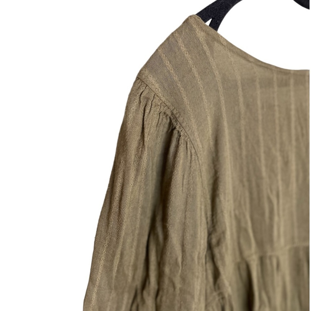 American Eagle Oversized green babydoll blouse - long sleeve, Size XS - Picture 7 of 12